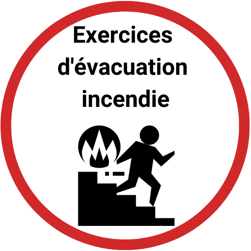 schéma d'évacuation incendie